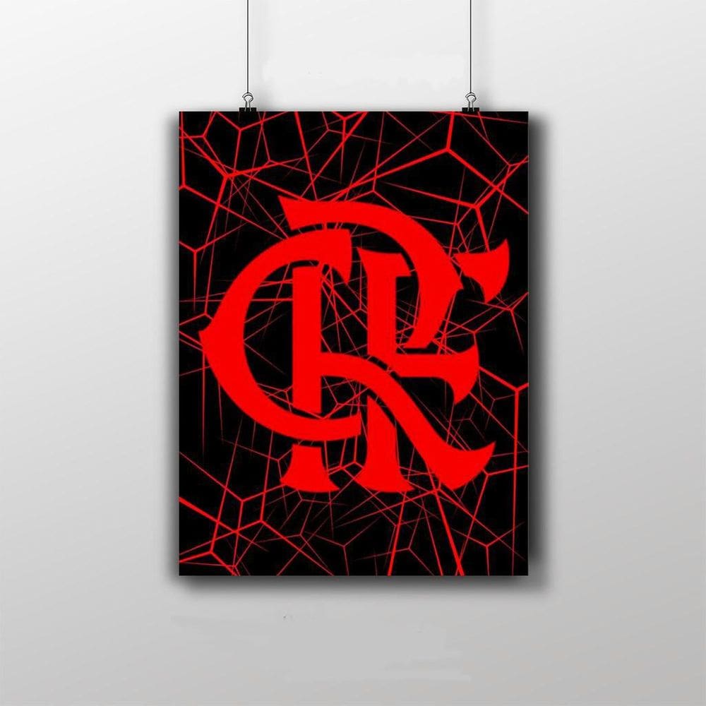 Placa Decorativa Fla Wallpaper Quadro Futebol