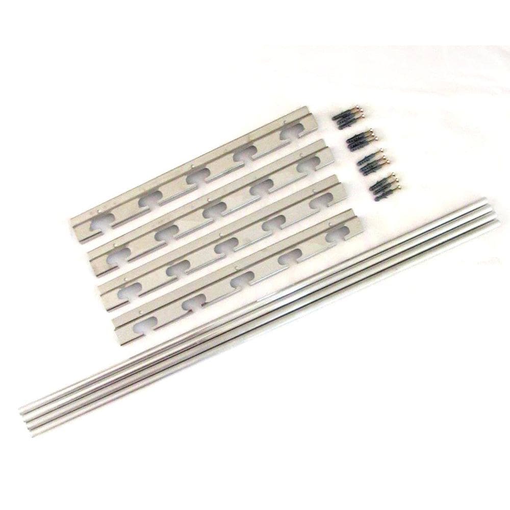 Suporte para grelhas e espetos de churrasqueira total inox