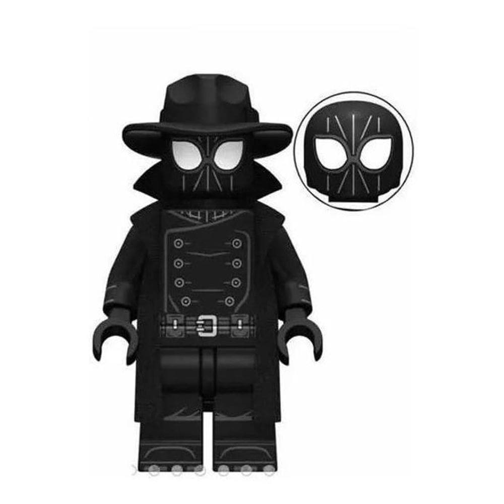 Boneco Blocos De Montar Homem Aranha Noir Aranhaverso