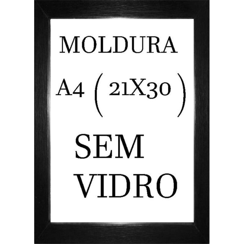Moldura Certificado A4 21X30 Porta Retrato Sem Vidro