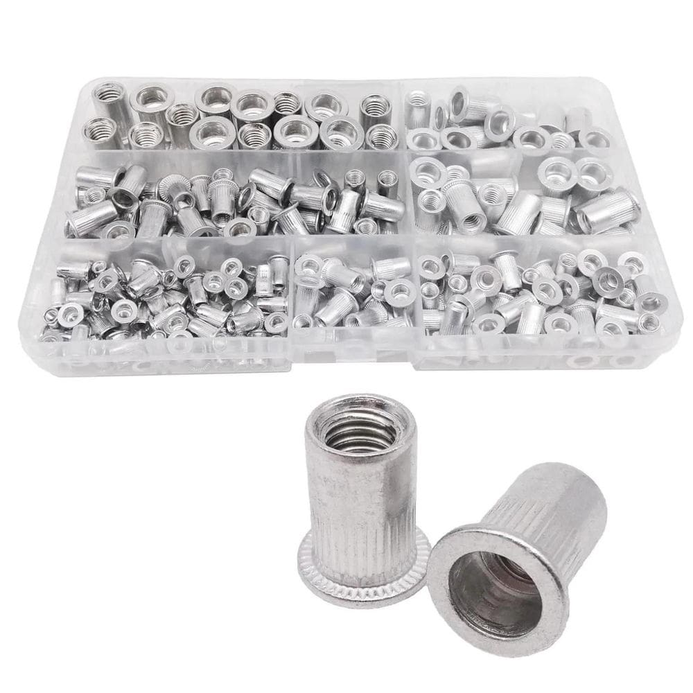 Kit 205 Porcas Rebites De Rosca Interna Aba Popnut Aba Plana