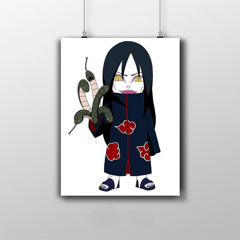 Placa Decorativa Orochimaru Akatsuki - Anime Naruto Infantil