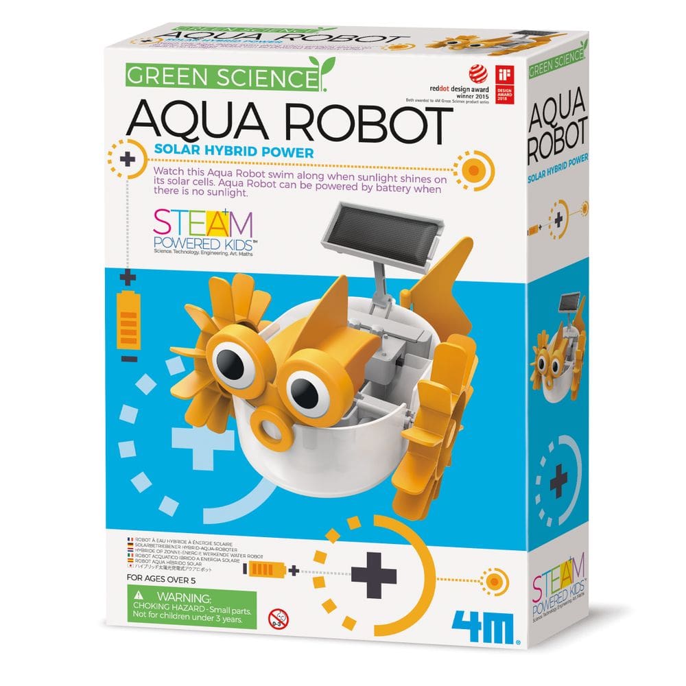 Robô Aquático Acqua Robot 4M - Energia Solar/Bateria