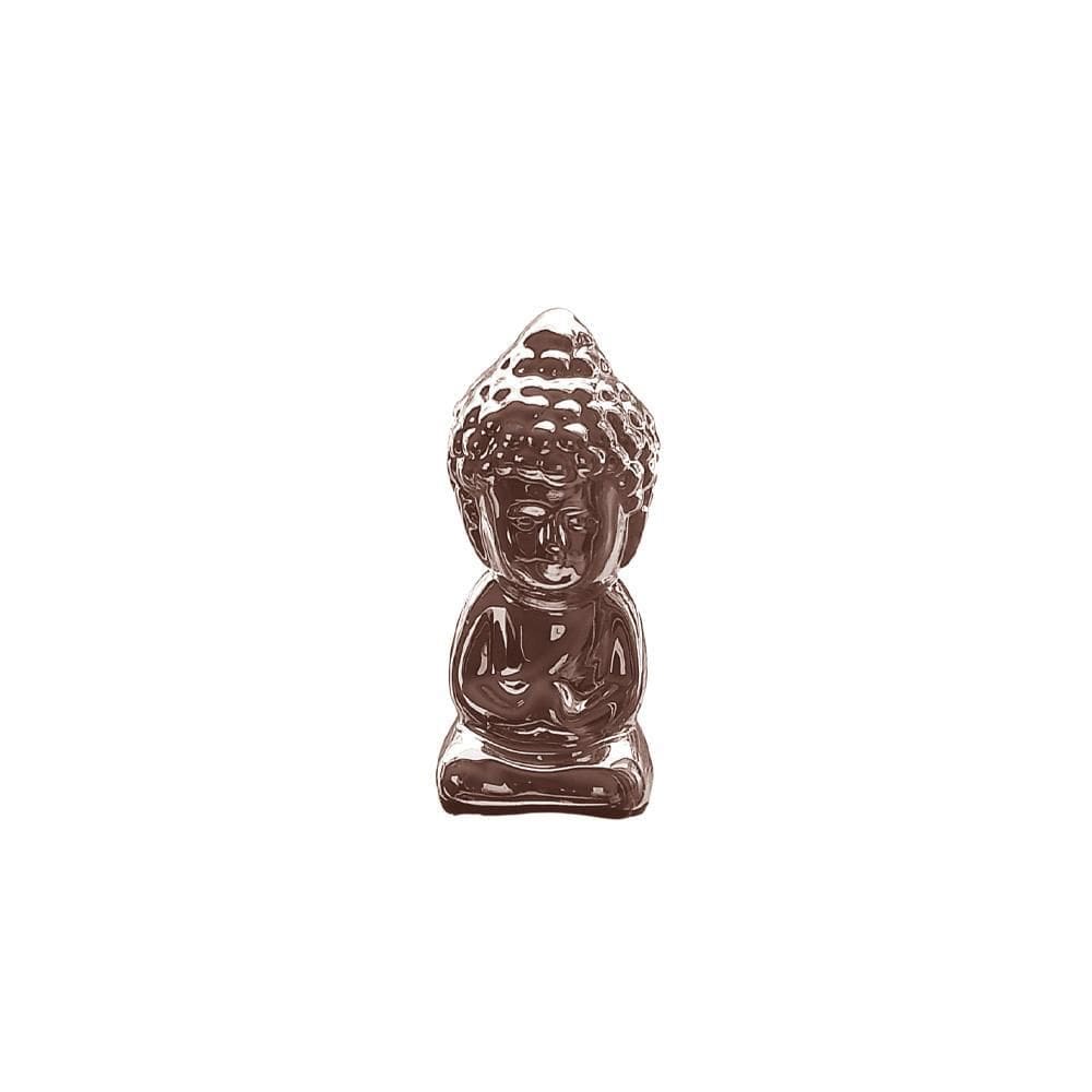 Buda Em Cerâmica Pequeno Rosa