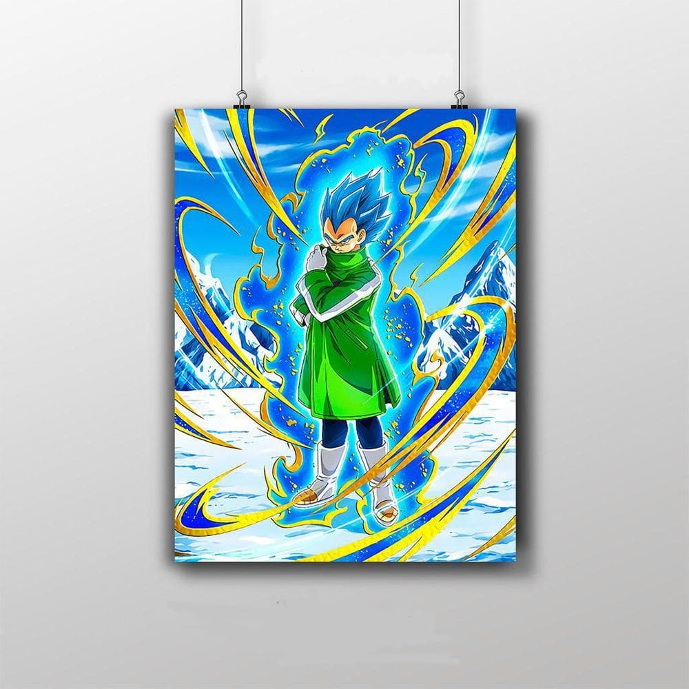 Placa Decorativa Vegeta Dragon Ball Broly Filme Anime Poster