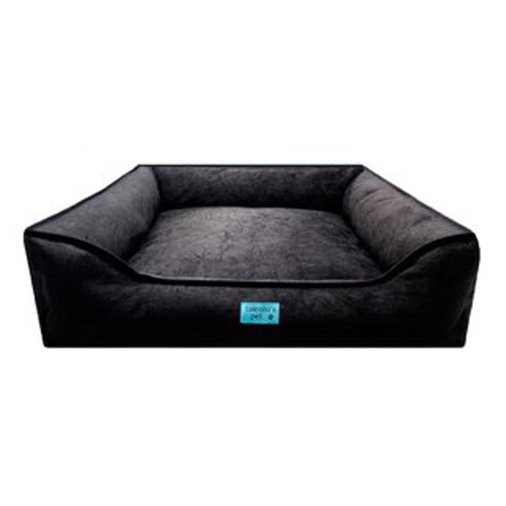 Cama Para Pet De Suede Macia Tamanho G Preto