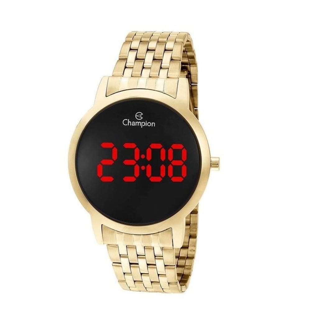 Relógio Digital Feminino Champion Ch40099H Dourado