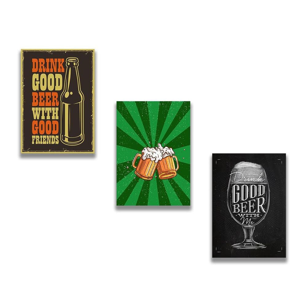 Placas Decorativas Cerveja Beer Bebidas 30X20Cm