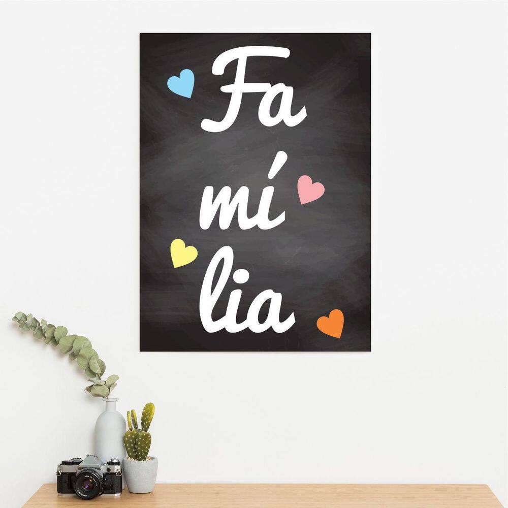 Placa Decorativa Família 20X30Cm