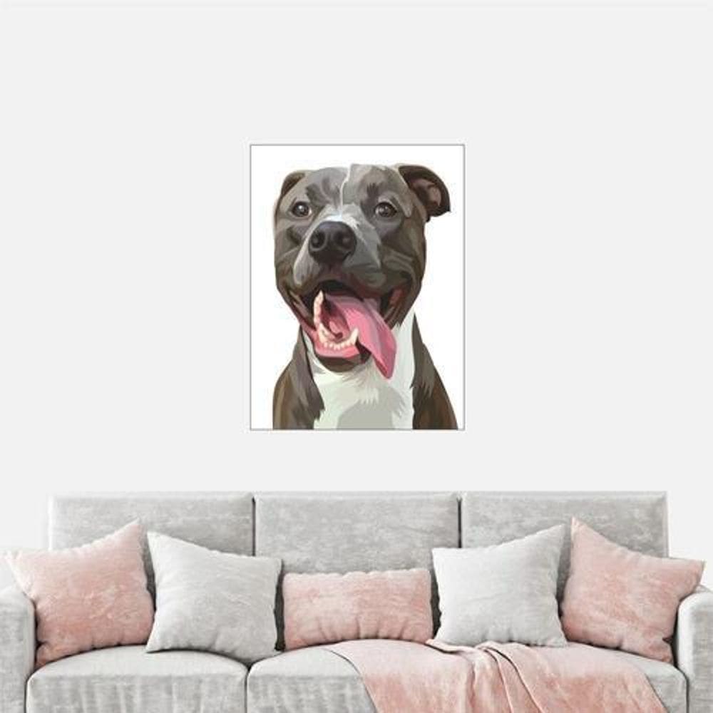 Placa Decorativa 20X30Cm Pet Pintura Cachorro