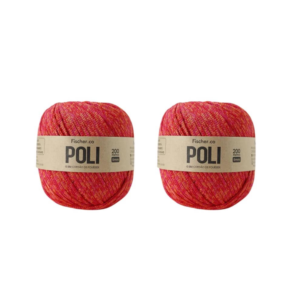kit 2 Fio Poli Mesclado 713 Flamingo