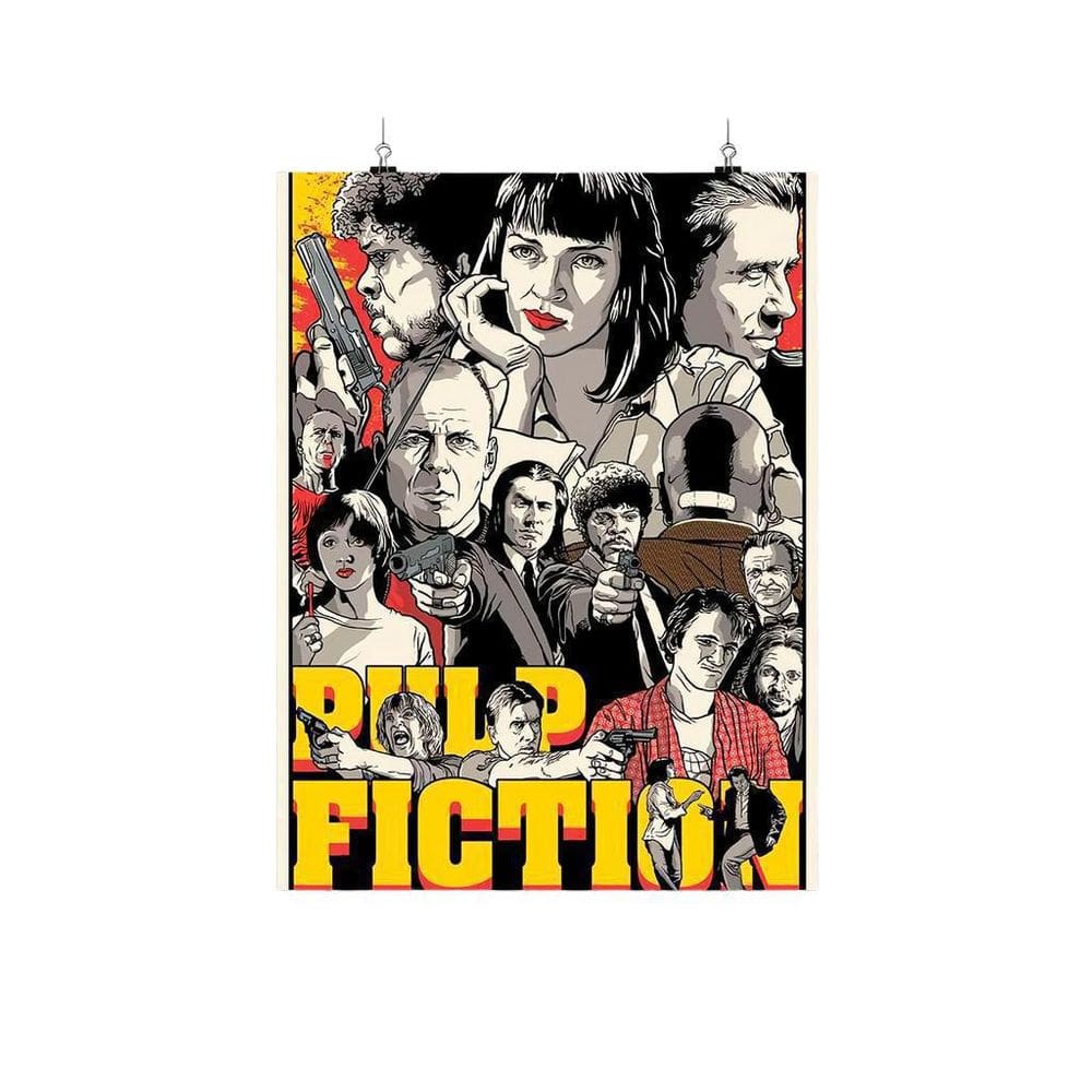 Placa Decorativa - Pulp Fiction - Arte Poster