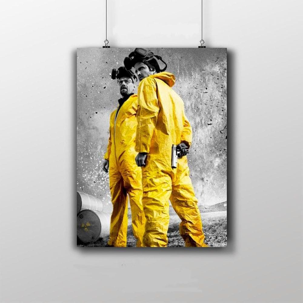 Placa Decorativa Walter E Jesse Poster Série Breaking Bad