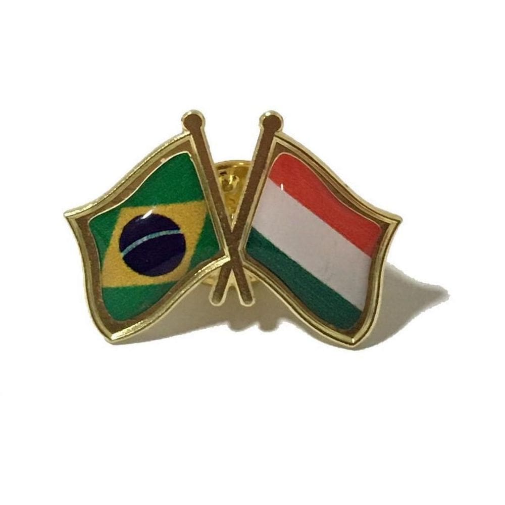 Pin Da Bandeira Do Brasil X Hungria