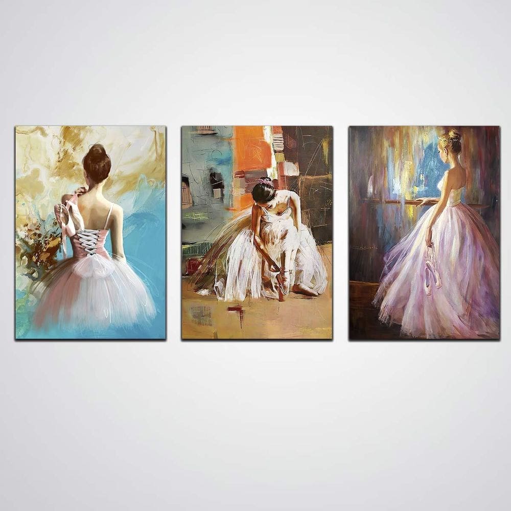 Quadros Decorativos Princesas Kit Com 3 Peças