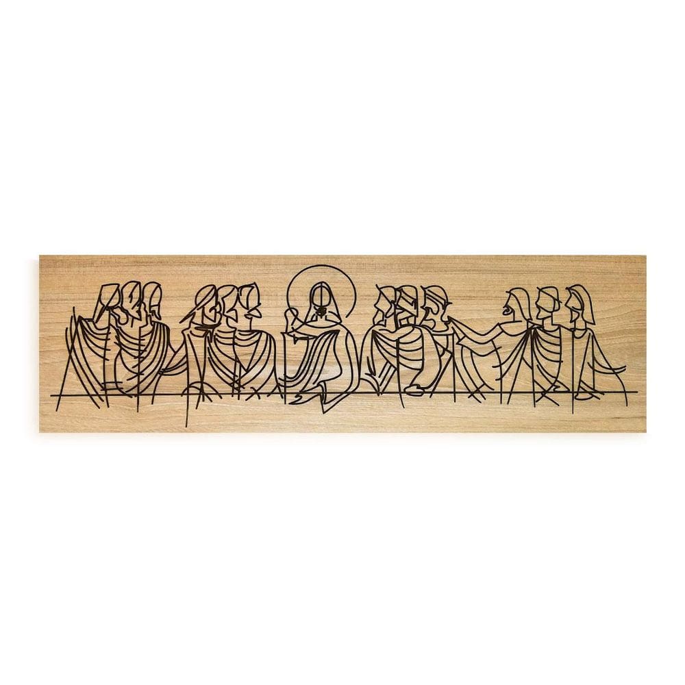 Quadro Santa Ceia 58X18Cm Decorativo