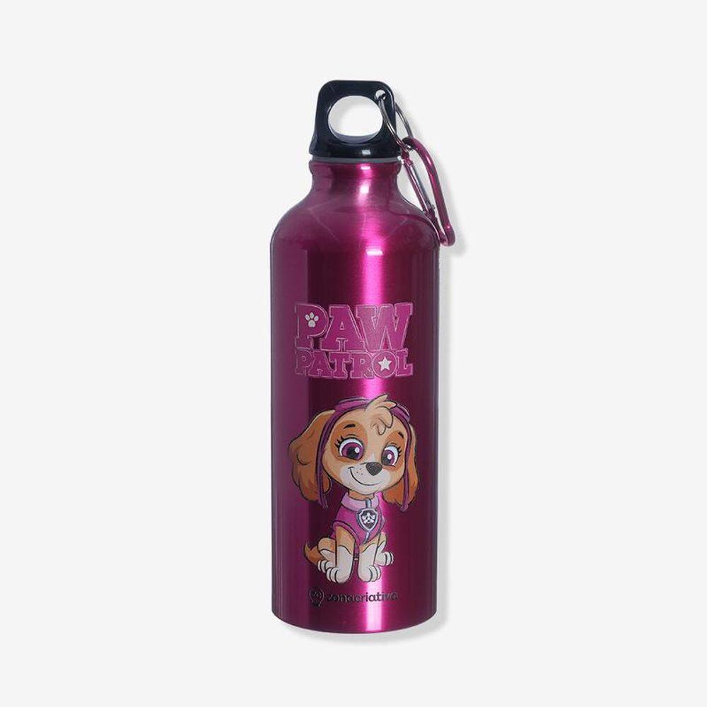 Garrafa De Aluminio 500 Ml C/ Mosquetao Skye Patrulha Canina
