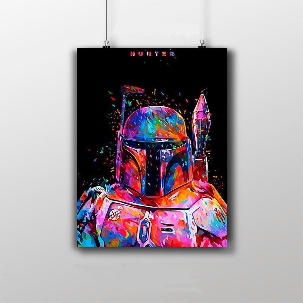 Placa Decorativa - Star Wars Paint By Numbers