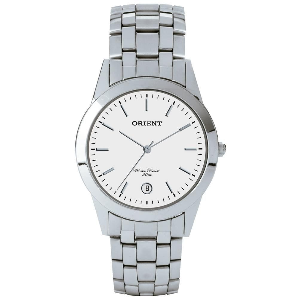 Relógio Orient Masculino Aço 34MM Prateado MBSS1004A B1SX