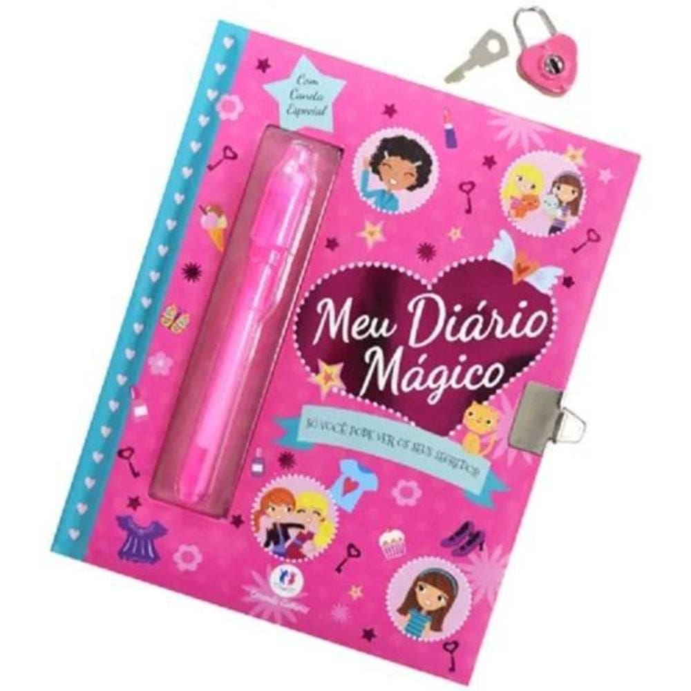 Meu Diário Mágico Ciranda Cultural Infantil Com Caneta