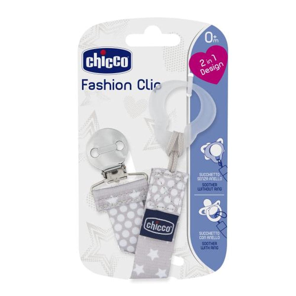 Fashion Clip para Chupeta Chicco Neutro