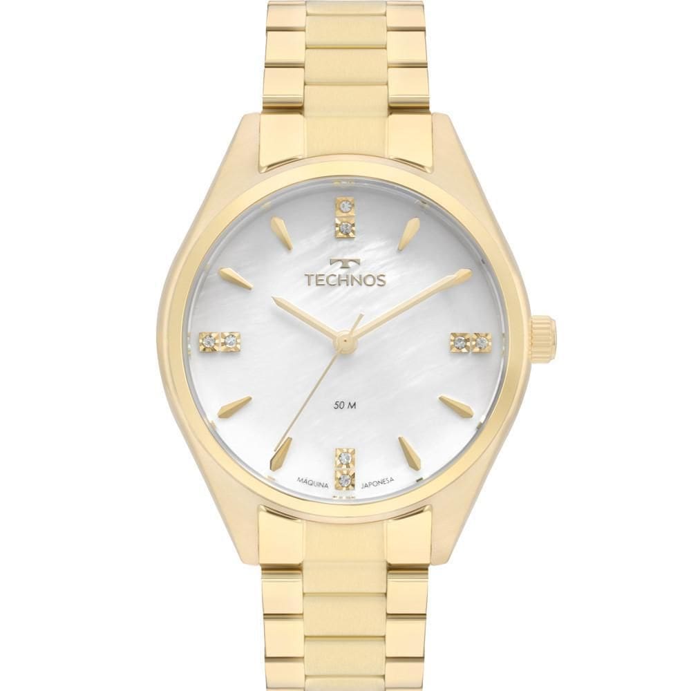 Relógio Technos Elegance Boutique 2036Mkq Dourado 3,4cm