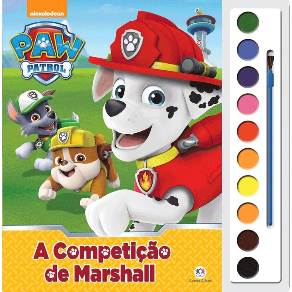 Livro Patrulha Canina Aquarela A Competição de Marshall Ciranda Cultural