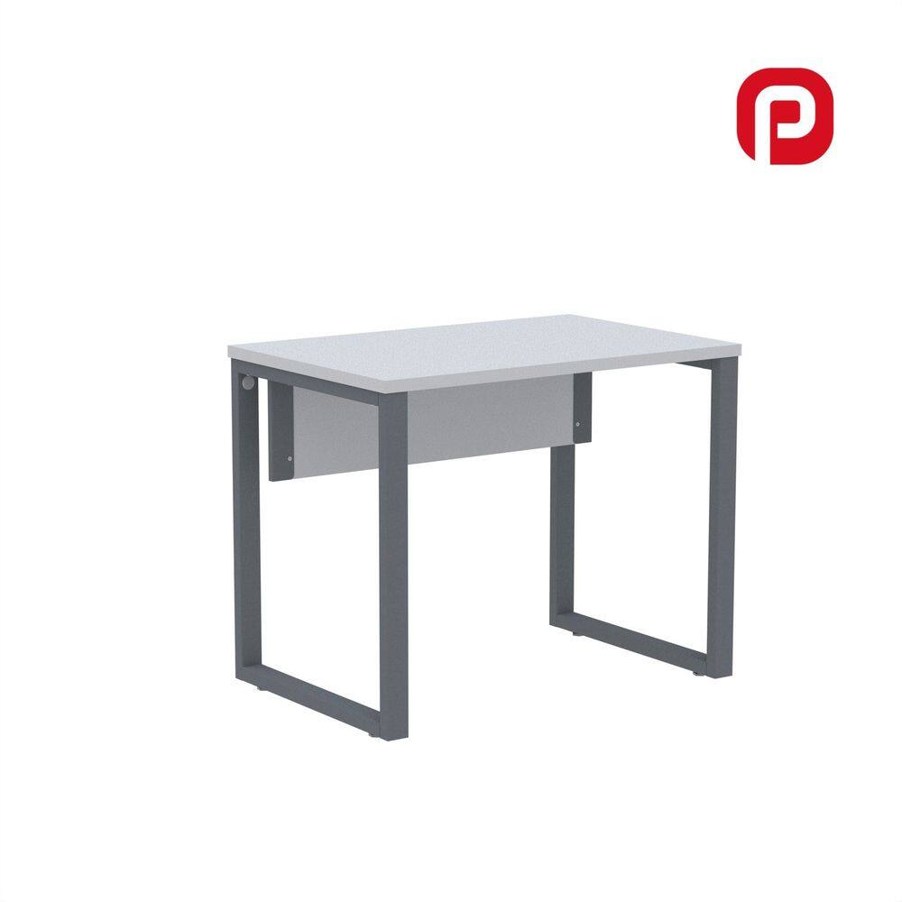 Mesa para Escritório Industrial 90cm Pe25 Cinza/Grafito