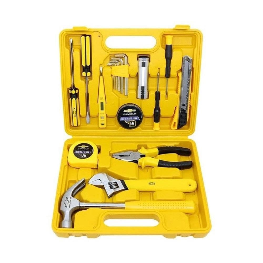 Jogo De Ferramentas Com Maleta Chevrolet 18 Pecas Gm5318