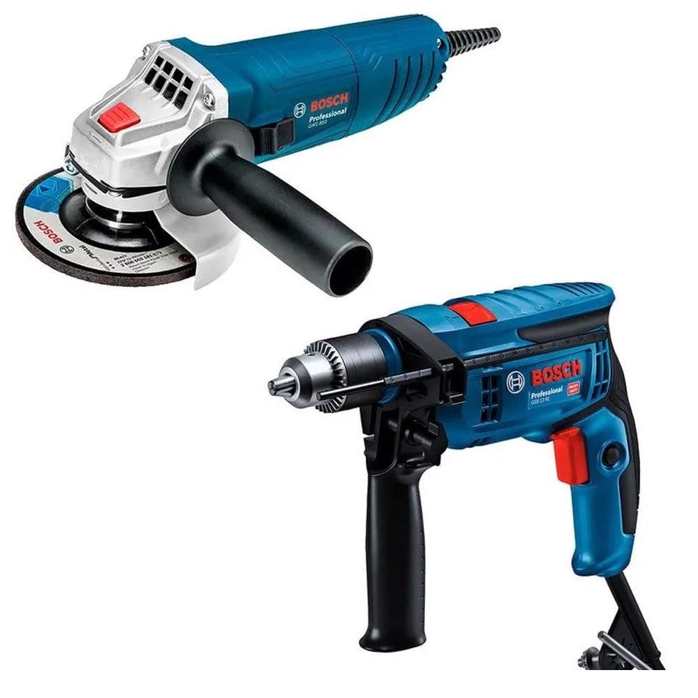 Kit Esmerilhadeira GWS 850W + Furadeira GSB 13 RE 750W - 127V - 0601.2B7.5D0 - Bosch