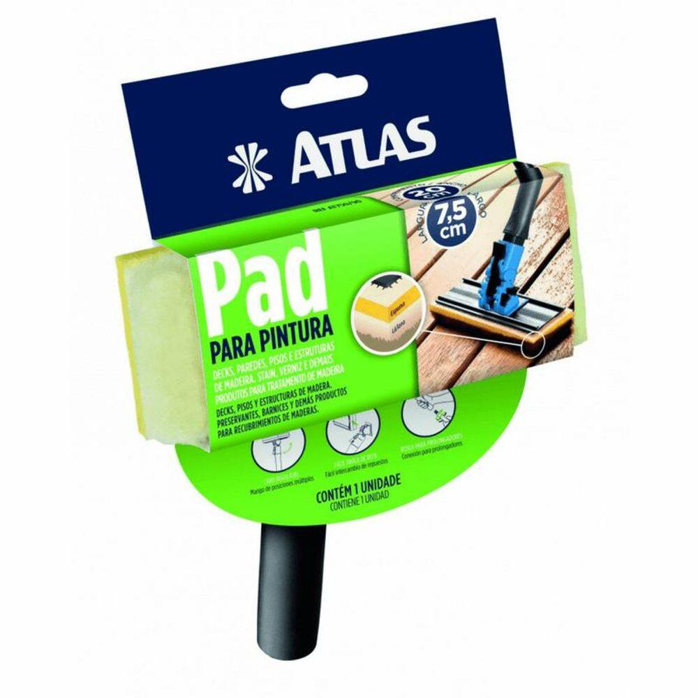 Pad para Pintura Com Cabo Plático - Atlas