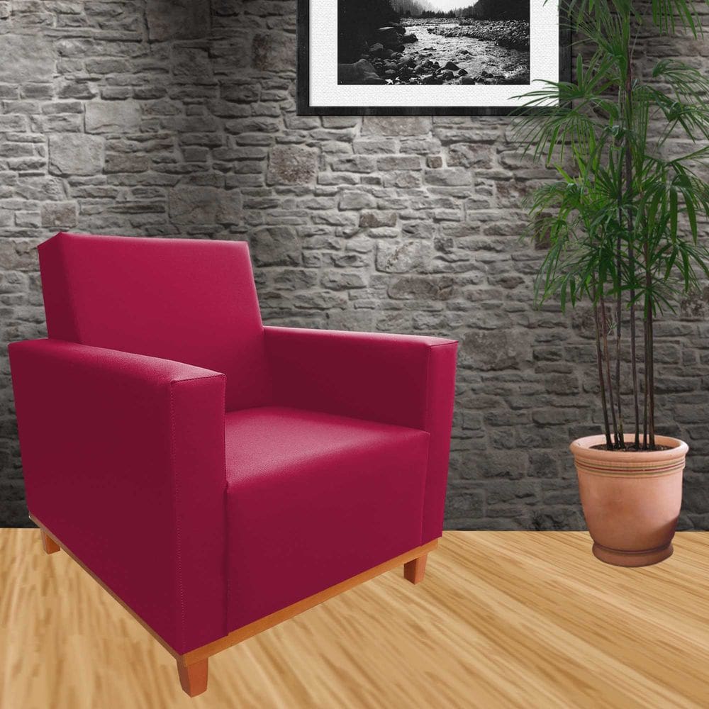 POLTRONA CLÁSSICA DE ALTO LUXO Orion Vermelho