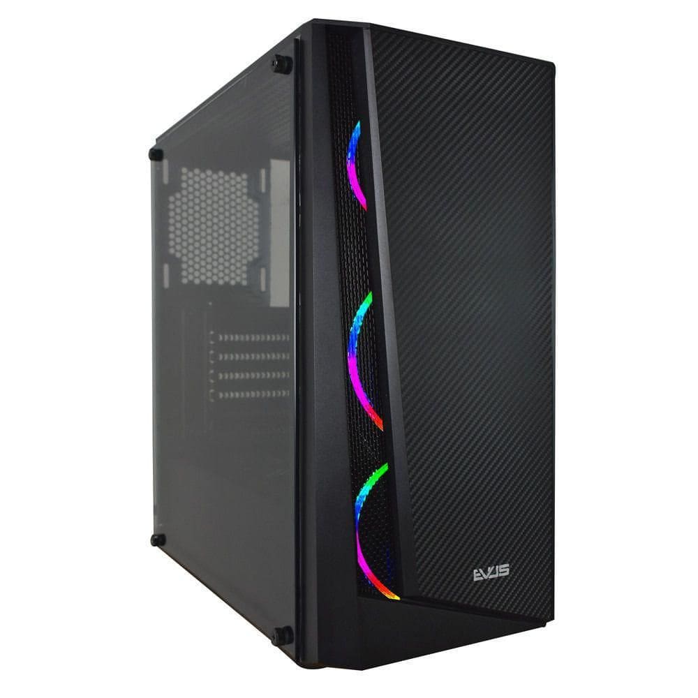Gabinete Gamer Evus G15 3 Fans Rgb Lateral Vidro Temperado