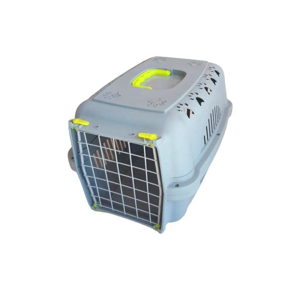 Caixa Transporte Falcon Neon Aço Para Cães E Gatos Nº2 Amarelo