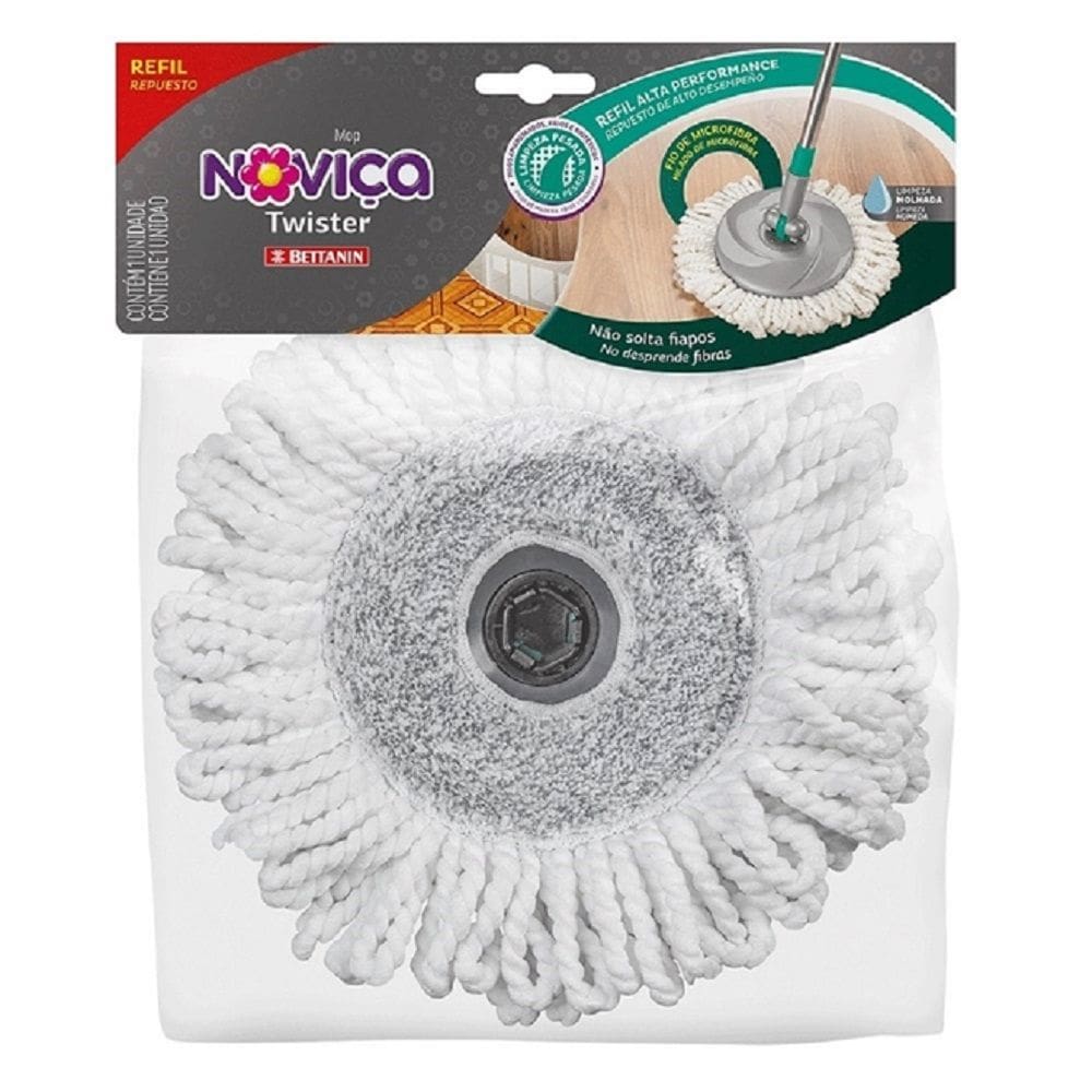 Refil Mop Absorvente Bettanin Noviça BT190R 3x28x28cm