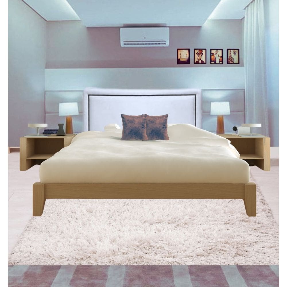 Cabeceira Queen Charlotti Reta Tachas Corino Branco 160x65