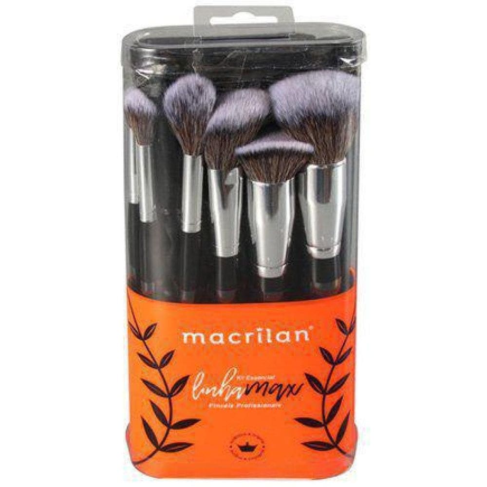 Kit De Pincéis Macrilan A100 Essencial Linha Max