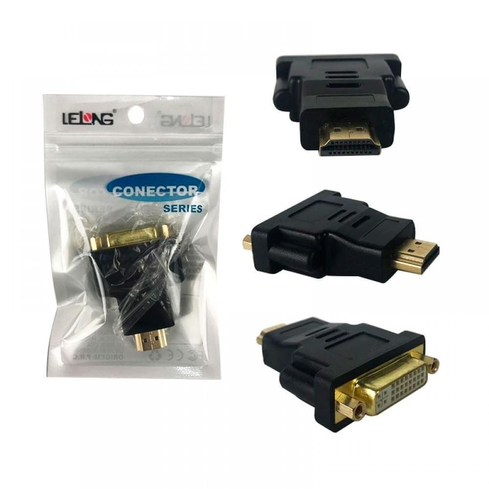 Adaptador Dvi Femea 24+1 Para Hdmi Macho Le-5511