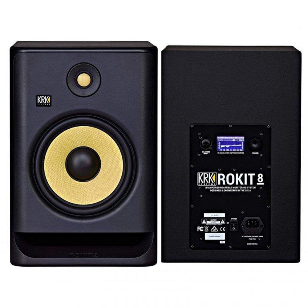 Caixa Monitor De Referencia Krk Rokit 8 Rp8 G4 Bivolt Preto