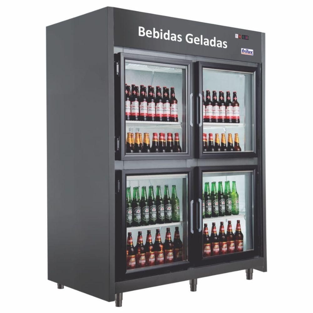 Mini Câmara Para Bebidas Rf055pv Plus Frilux Mini Câmara Preta 220v