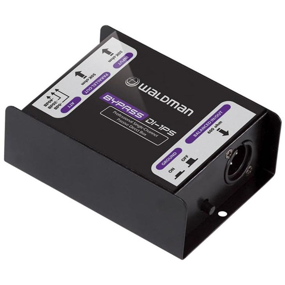 Direct Box Passivo Waldman DI-1PS Atenuação -40dB