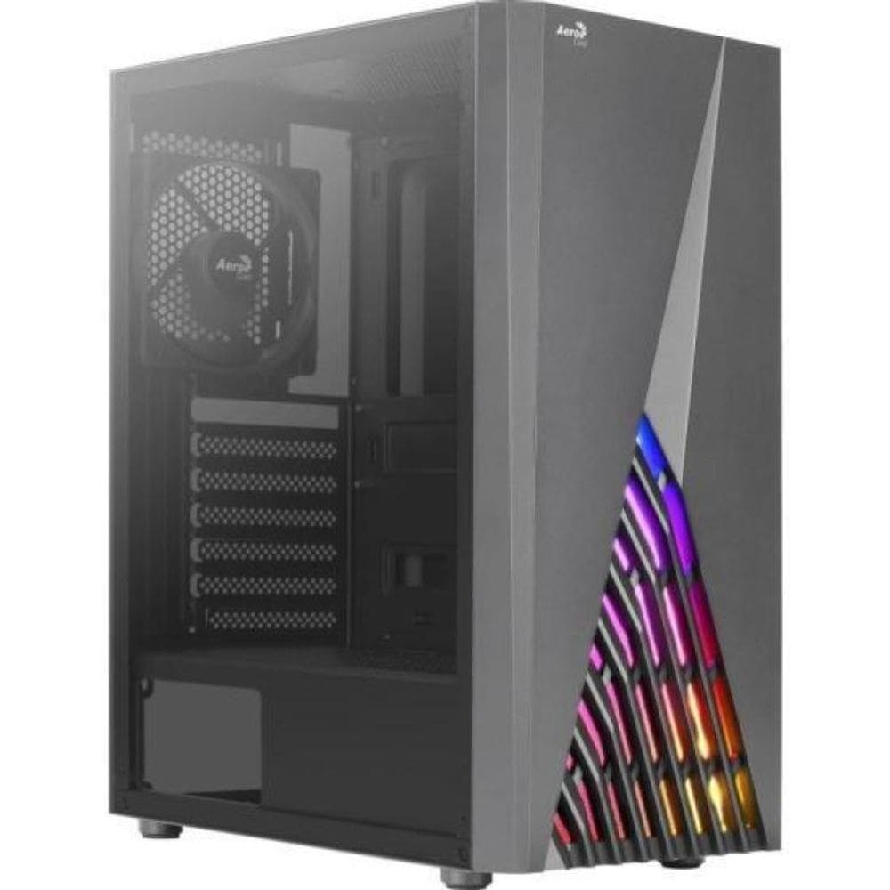 Gabinete Gamer Aerocool Atx Delta V1 Com Led Rgb Frontal