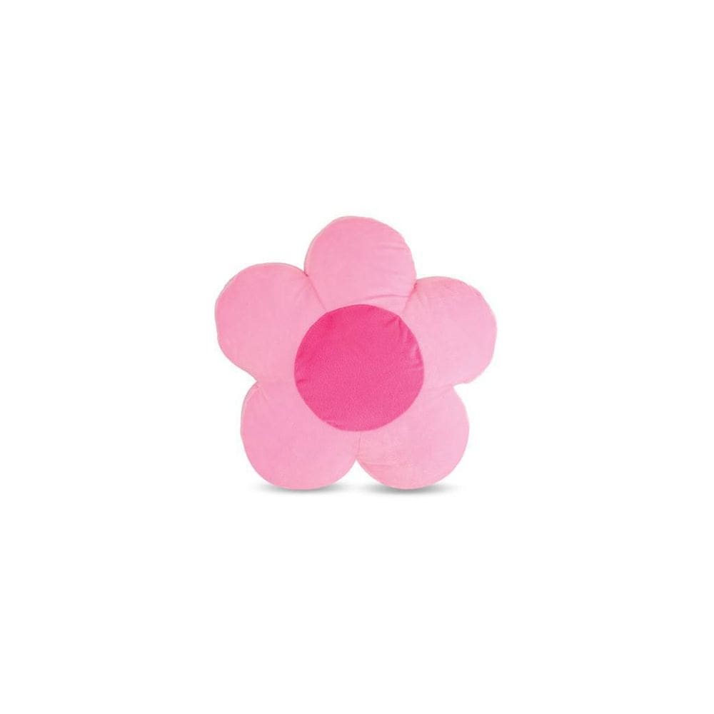 Almofada Pelúcia Flor Rosa 45cm - Antialérgica, Lavável