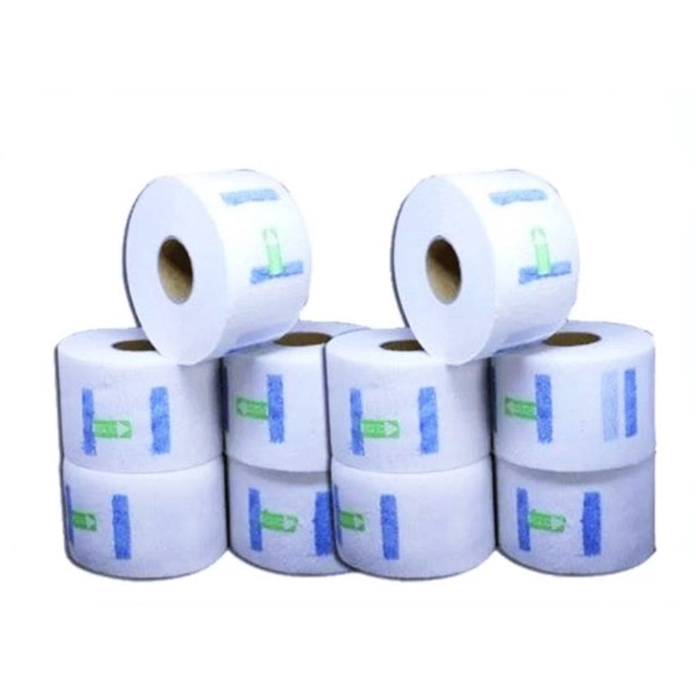 Kit 10 Gola Higiênica Barbeiro Rolo Neck Paper Protetor Capa
