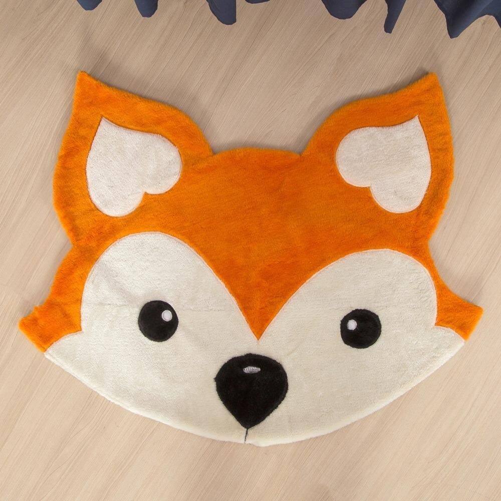Tapete Para Quarto Infantil E Bebe Antiderrapante Raposa