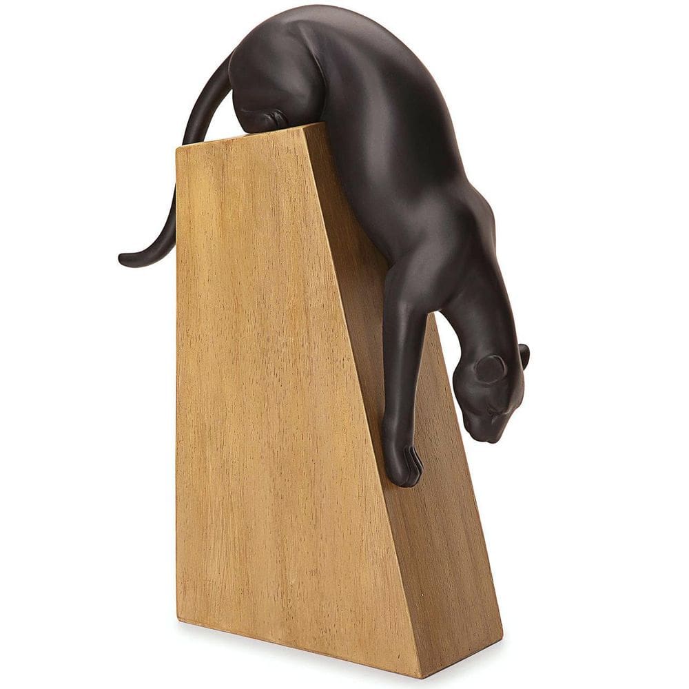 Escultura Pantera Negra Poliresina Animal Poder Mart 13888