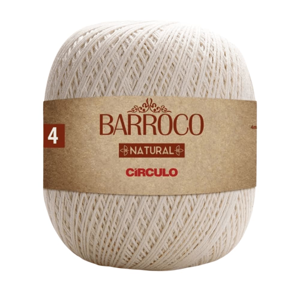 Barbante Barroco Natural N°04 700g