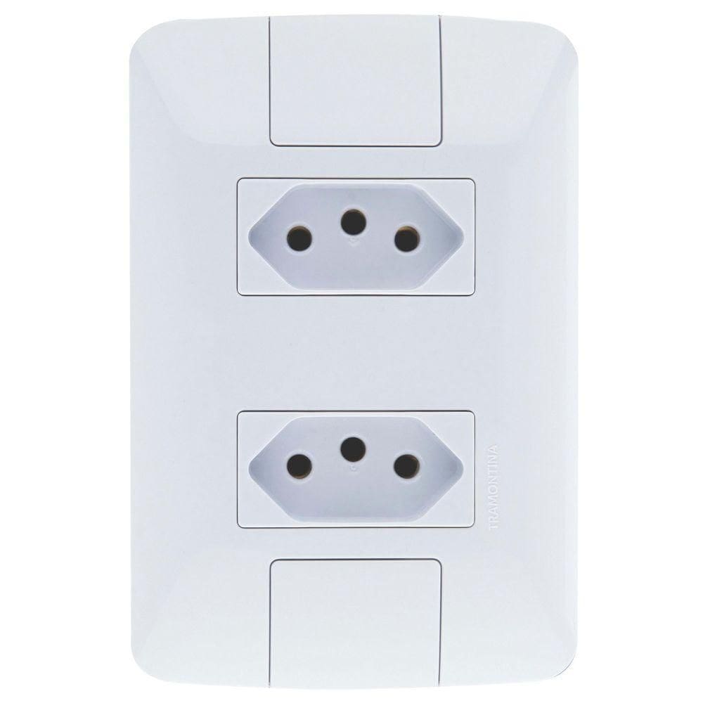 Conjunto 2 Tomadas 2P +T 10A / 250V - Tramontina
