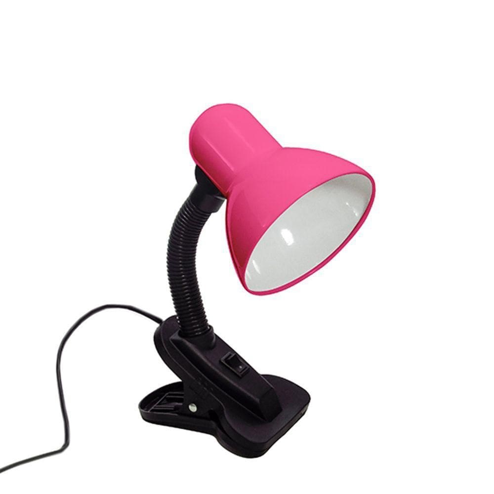 Luminaria Com Garra Mesa Presilha Articulavel Abajur