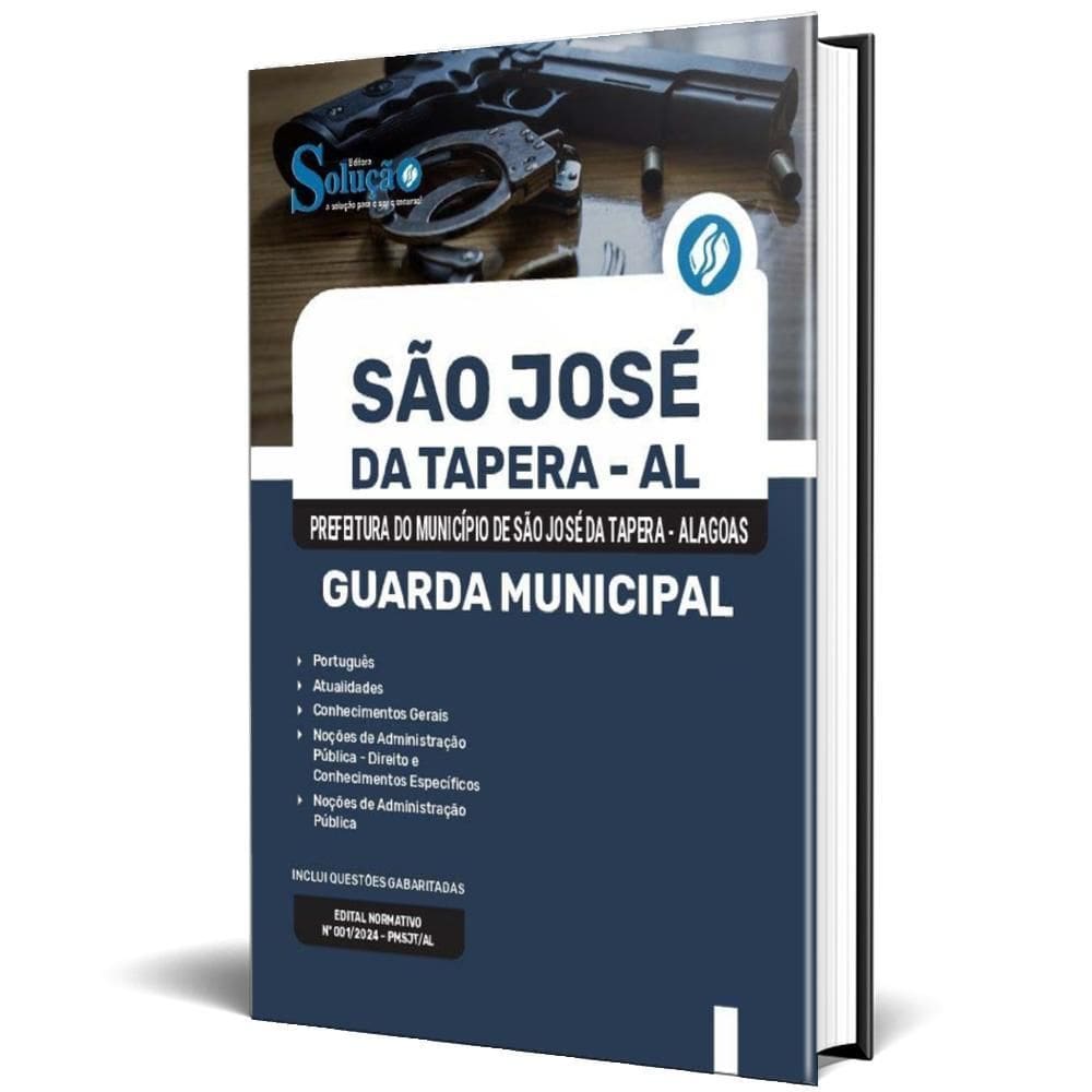 Apostila Prefeitura São José Da Tapera Al 2024 Guarda
